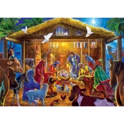 MasterPieces 500 Piece Glitter Christmas Jigsaw Puzzle - Star Of Bethlehem -Games and Puzzles Shop GUEST d4c13afe 5d07 454d a67e 0dfb4d656f63