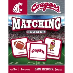 MasterPieces Officially Licensed NCAA Washington State Cougars Matching Game For Kids And Families