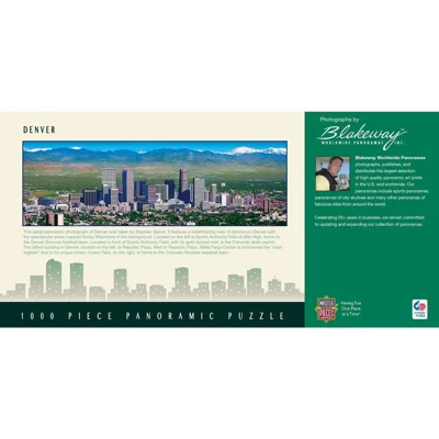 MasterPieces Inc Downtown Denver Colorado 1000 Piece Panoramic Jigsaw Puzzle 3 MasterPieces Inc Downtown Denver Colorado 1000 Piece Panoramic Jigsaw Puzzle