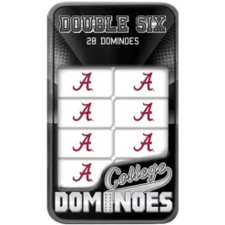 MasterPieces Officially Licensed NCAA Alabama Crimson Tide 28 Piece Dominoes Game For Adults