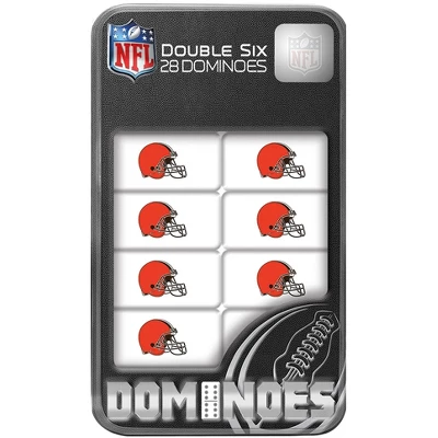 MasterPieces Officially Licensed NFL Cleveland Browns 28 Piece Dominoes Game For Adults 3 MasterPieces Officially Licensed NFL Cleveland Browns 28 Piece Dominoes Game For Adults