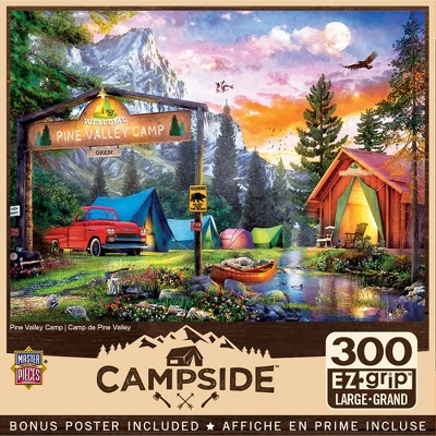 MasterPieces 300 Piece EZ Grip Jigsaw Puzzle - Pine Valley Camp - 18"x24" 3 MasterPieces 300 Piece EZ Grip Jigsaw Puzzle - Pine Valley Camp - 18"x24"