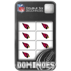 MasterPieces Officially Licensed NFL Arizona Cardinals 28 Piece Dominoes Game For Adults