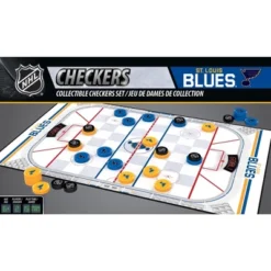 MasterPieces Officially Licensed NHL St. Louis Blues Checkers Board Game For Families And Kids Ages 6 And Up