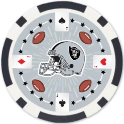 MasterPieces Casino Style 100 Piece Poker Chip Set - NFL Las Vegas Raiders -Games and Puzzles Shop GUEST d7e5d402 fcf2 4759 bbe7 d5adb9942cac