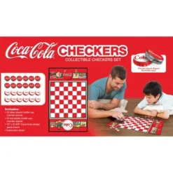 MasterPieces Family Game - Coca-Cola Checkers - Officially Licensed Board Game For Families -Games and Puzzles Shop GUEST dbde20ce 8a49 4169 9cc4 4b4cc7948696
