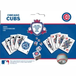 MasterPieces Officially Licensed MLB Chicago Cubs 2-Pack Playing Cards & Dice Set For Adults 10 MasterPieces Officially Licensed MLB Chicago Cubs 2-Pack Playing Cards & Dice Set For Adults -Games and Puzzles Shop GUEST dc565b98 bdec 41d1 815f 9aa85ba40e74
