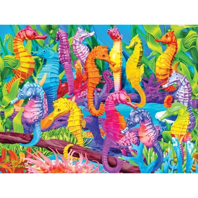 MasterPieces 300 Piece EZ Grip Jigsaw Puzzle - Singing Seahorses - 18"x24" 4 MasterPieces 300 Piece EZ Grip Jigsaw Puzzle - Singing Seahorses - 18"x24" - Image 2