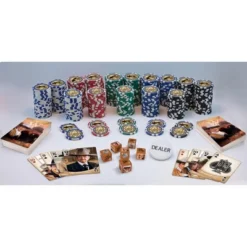 MasterPieces Casino 300 Piece Collectible Poker Chips Set - John Wayne Theme
