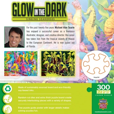 MasterPieces 300 Piece EZ Grip Jigsaw Puzzle - Singing Seahorses - 18"x24" 5 MasterPieces 300 Piece EZ Grip Jigsaw Puzzle - Singing Seahorses - 18"x24" - Image 3