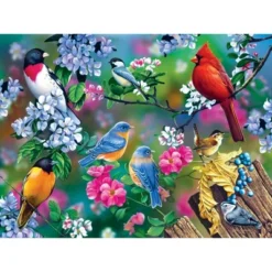 MasterPieces 300 Piece EZ Grip Jigsaw Puzzle - Songbird Collage - 18"x24" -Games and Puzzles Shop GUEST de62ea97 075c 4faf a98b 93495a5d8ae7