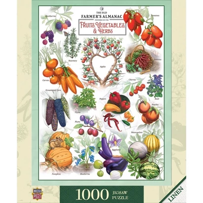 MasterPieces 1000 Piece Jigsaw Puzzle - Fruits Vegetables And Berries 3 MasterPieces 1000 Piece Jigsaw Puzzle - Fruits Vegetables And Berries