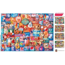MasterPieces 1000 Piece Jigsaw Puzzle - Ice Cream Treats - 19.25"x26.75" -Games and Puzzles Shop GUEST df13f5c4 6285 4412 8126 511073808a81