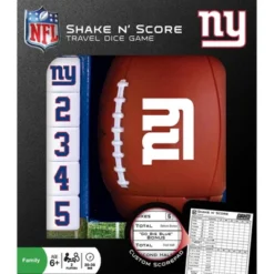 MasterPieces Officially Licsenced NFL New York Giants Shake N' Score Dice Game For Age 6 And Up
