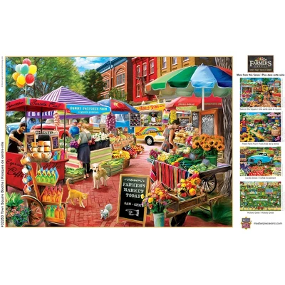 MasterPieces 750 Piece Jigsaw Puzzle - Town Square Booths - 18"x24" 6 MasterPieces 750 Piece Jigsaw Puzzle - Town Square Booths - 18"x24" - Image 4