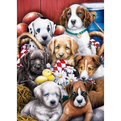 MasterPieces 1000 Piece Jigsaw Puzzle - Puppy Pals - 19.25"x26.75" 4 MasterPieces 1000 Piece Jigsaw Puzzle - Puppy Pals - 19.25"x26.75" - Image 2