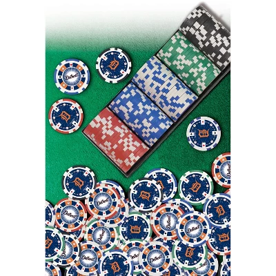 MasterPieces Casino Style 100 Piece Poker Chip Set - MLB Detroit Tigers 7 MasterPieces Casino Style 100 Piece Poker Chip Set - MLB Detroit Tigers - Image 5
