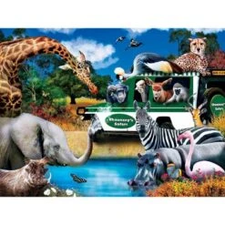 MasterPieces 300 Piece EZ Grip Jigsaw Puzzle - Watering Hole - 18"x24" -Games and Puzzles Shop GUEST e4836a5d 3953 4a54 bcde 02037ef034ef