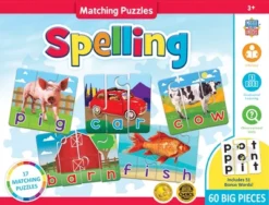 MasterPieces Kids Games - Educational Spelling Matching Game