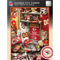 MasterPieces 500 Piece Puzzle - Kansas City Chiefs Locker Room - 15"x21"
