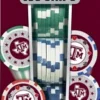MasterPieces Casino Style 100 Piece Poker Chip Set - NCAA Texas A&M Aggies
