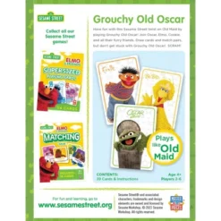 MasterPieces Kids Games - Sesame Street Grouchy Old Oscar Card Game -Games and Puzzles Shop GUEST e65dd607 0859 4e49 9580 e462a021ad31