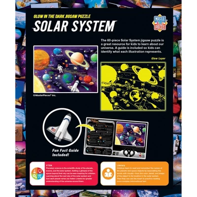MasterPieces 60 Piece Glow In The Dark Kids Puzzle - Solar System 5 MasterPieces 60 Piece Glow In The Dark Kids Puzzle - Solar System - Image 3