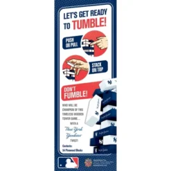 MasterPieces Real Wood Block Tumble Towers - MLB New York Yankees 8 MasterPieces Real Wood Block Tumble Towers - MLB New York Yankees -Games and Puzzles Shop GUEST e7ec851f bb2c 47c2 81d6 29d10015b763
