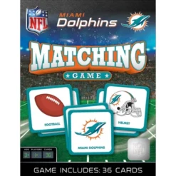 MasterPieces Officially Licensed NFL Miami Dolphins Matching Game For Kids And Families