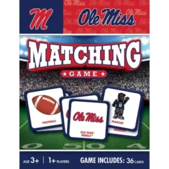 MasterPieces Officially Licensed NCAA Ole Miss Rebels Matching Game For Kids And Families