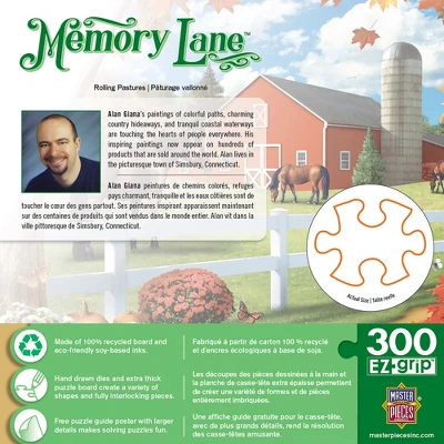 MasterPieces 300 Piece EZ Grip Jigsaw Puzzle - Rolling Pastures - 18"x24" 5 MasterPieces 300 Piece EZ Grip Jigsaw Puzzle - Rolling Pastures - 18"x24" - Image 3
