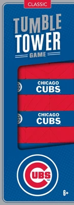 MasterPieces Real Wood Block Tumble Towers - MLB Chicago Cubs