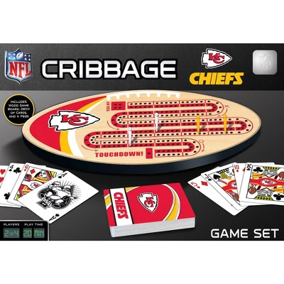 MasterPieces Officially Licensed NFL Kansas City Chiefs Wooden Cribbage Game For Adults 3 MasterPieces Officially Licensed NFL Kansas City Chiefs Wooden Cribbage Game For Adults