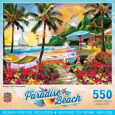 MasterPieces 550 Piece Jigsaw Puzzle For Adults - Hawaiian Life - 18"x24" 3 MasterPieces 550 Piece Jigsaw Puzzle For Adults - Hawaiian Life - 18"x24"