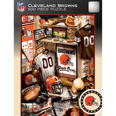 MasterPieces 500 Piece Puzzle - Cleveland Browns Locker Room - 15"x21" 3 MasterPieces 500 Piece Puzzle - Cleveland Browns Locker Room - 15"x21"