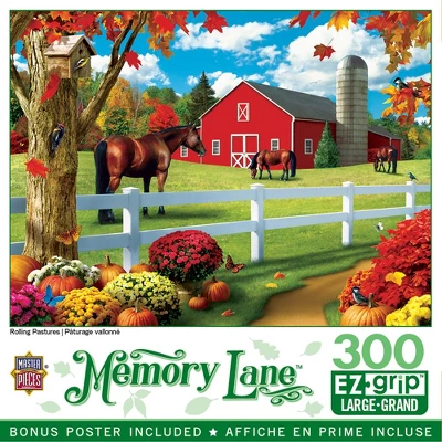 MasterPieces 300 Piece EZ Grip Jigsaw Puzzle - Rolling Pastures - 18"x24" 3 MasterPieces 300 Piece EZ Grip Jigsaw Puzzle - Rolling Pastures - 18"x24"