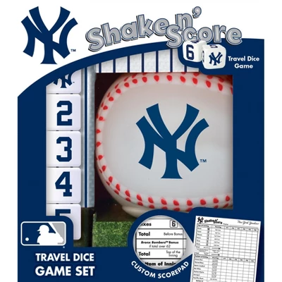 MasterPieces Officially Licsenced MLB New York Yankees Shake N' Score Dice Game For Age 6 And Up 3 MasterPieces Officially Licsenced MLB New York Yankees Shake N' Score Dice Game For Age 6 And Up