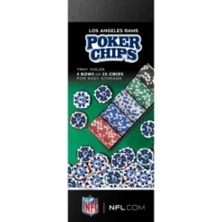 MasterPieces Casino Style 100 Piece Poker Chip Set - NFL Los Angeles Rams -Games and Puzzles Shop GUEST f106c104 b63e 4eda afd7 a792a2c280a3