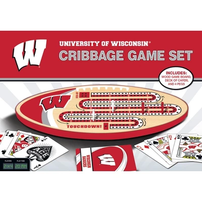 MasterPieces Officially Licensed NCAA Wisconsin Badgers Wooden Cribbage Game For Adults 3 MasterPieces Officially Licensed NCAA Wisconsin Badgers Wooden Cribbage Game For Adults