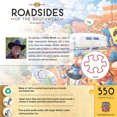 MasterPieces 550 Piece Jigsaw Puzzle - Off The Beaten Path - 18"x24" 5 MasterPieces 550 Piece Jigsaw Puzzle - Off The Beaten Path - 18"x24" - Image 3