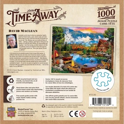 MasterPieces 1000 Piece Jigsaw Puzzle - Sunset Canoe - 19.25"x26.75" 5 MasterPieces 1000 Piece Jigsaw Puzzle - Sunset Canoe - 19.25"x26.75" - Image 3