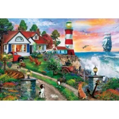 MasterPieces 1000 Piece Jigsaw Puzzle - Lighthouse Keepers - 23.5"x34" -Games and Puzzles Shop GUEST f3c535ca 4134 4b42 9cdc 574e1ceeed94