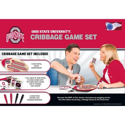 MasterPieces Officially Licensed NCAA Ohio State Buckeyes Wooden Cribbage Game For Adults 5 MasterPieces Officially Licensed NCAA Ohio State Buckeyes Wooden Cribbage Game For Adults - Image 3