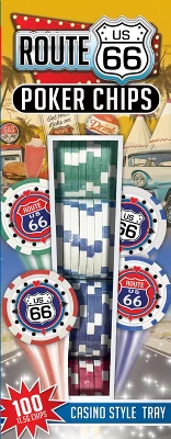 MasterPieces Casino Style 100 Piece Poker Chip Set - Route 66