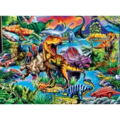MasterPieces 60 Piece Glow In The Dark Puzzle - King Of The Dinos - 14"x19" -Games and Puzzles Shop GUEST f4a7e19a ff4a 4f0e adbc 36a9a76b3654
