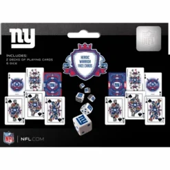 MasterPieces Officially Licensed NFL New York Giants 2-Pack Playing Cards & Dice Set For Adults 8 MasterPieces Officially Licensed NFL New York Giants 2-Pack Playing Cards & Dice Set For Adults -Games and Puzzles Shop GUEST f4cb1394 1e8b 47a0 b204 2aaca5b647b0