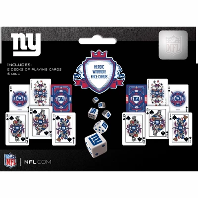 MasterPieces Officially Licensed NFL New York Giants 2-Pack Playing Cards & Dice Set For Adults 5 MasterPieces Officially Licensed NFL New York Giants 2-Pack Playing Cards & Dice Set For Adults - Image 3