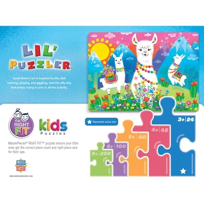 MasterPieces 24 Piece Jigsaw Puzzle For Kids - Llama Love - 19"x14" 5 MasterPieces 24 Piece Jigsaw Puzzle For Kids - Llama Love - 19"x14" - Image 3