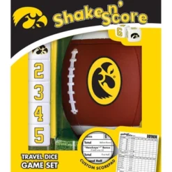 MasterPieces Officially Licsenced NCAA Iowa Hawkeyes Shake N' Score Dice Game For Age 6 And Up