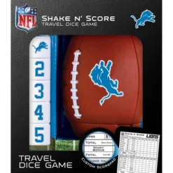 MasterPieces Officially Licsenced NFL Detroit Lions Shake N' Score Dice Game For Age 6 And Up